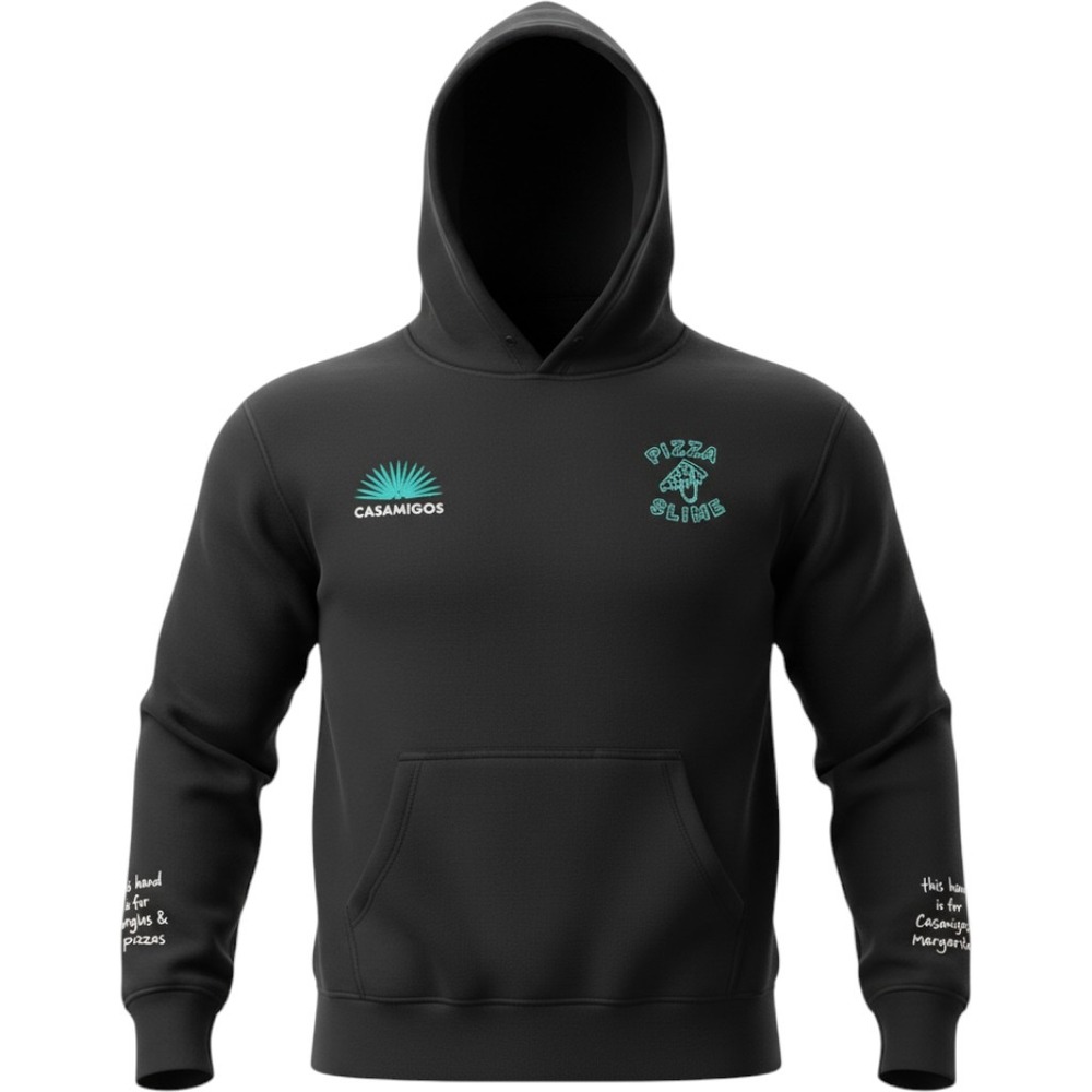 Pizza Slime Casamigos Hoodie Margs & Margs Small Black Preowned Collaboration